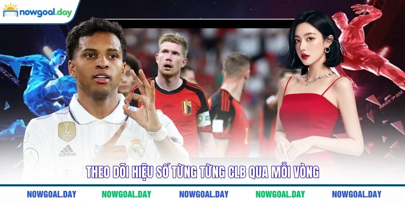 Theo dõi hiệu số từng từng CLB qua mỗi vòng