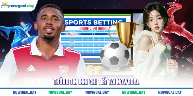 Thông tin BXH chi tiết tại NOWGOAL 